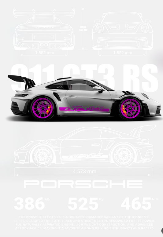 Purple Porsche (png descargable)